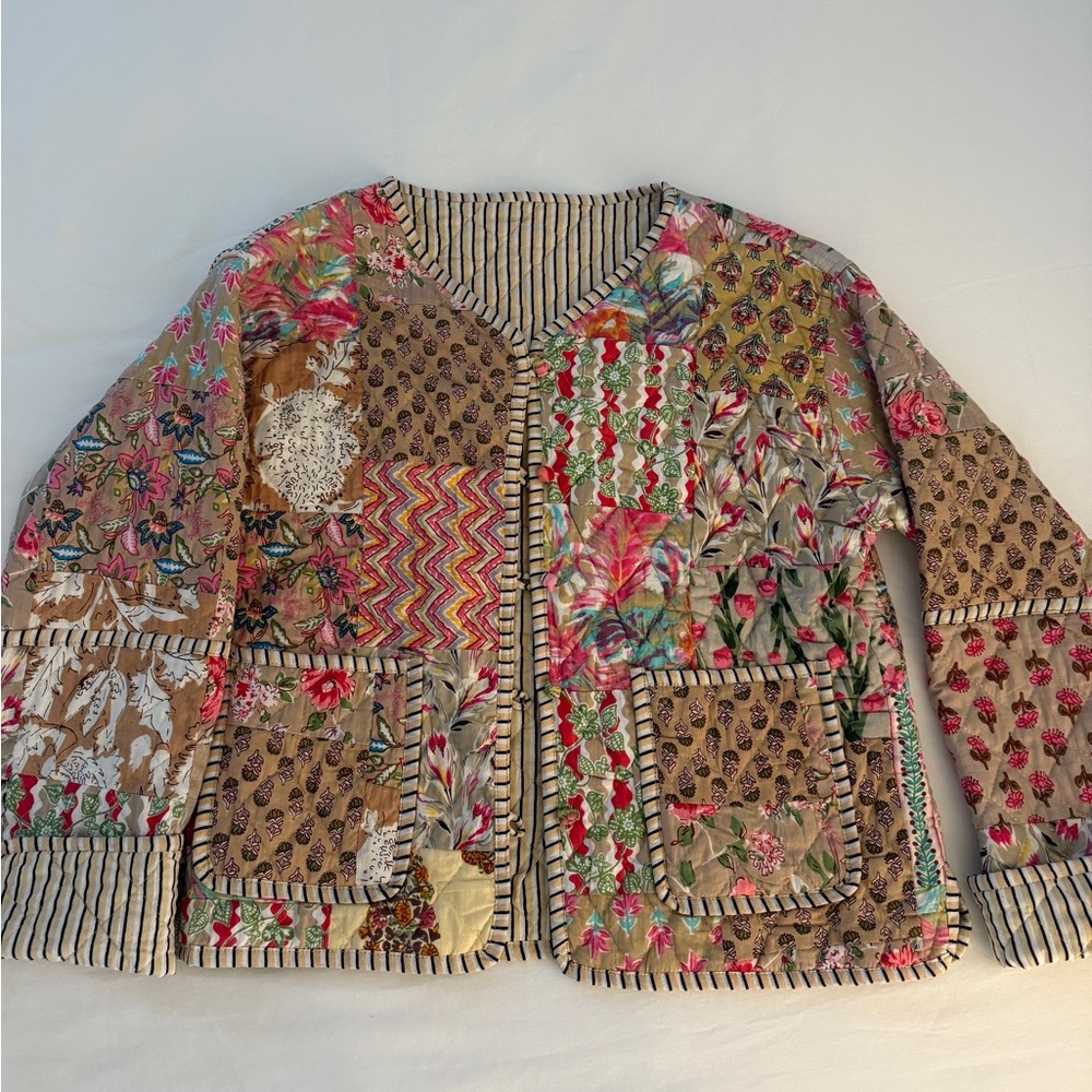 Floral Patchwork Jacket - image 1